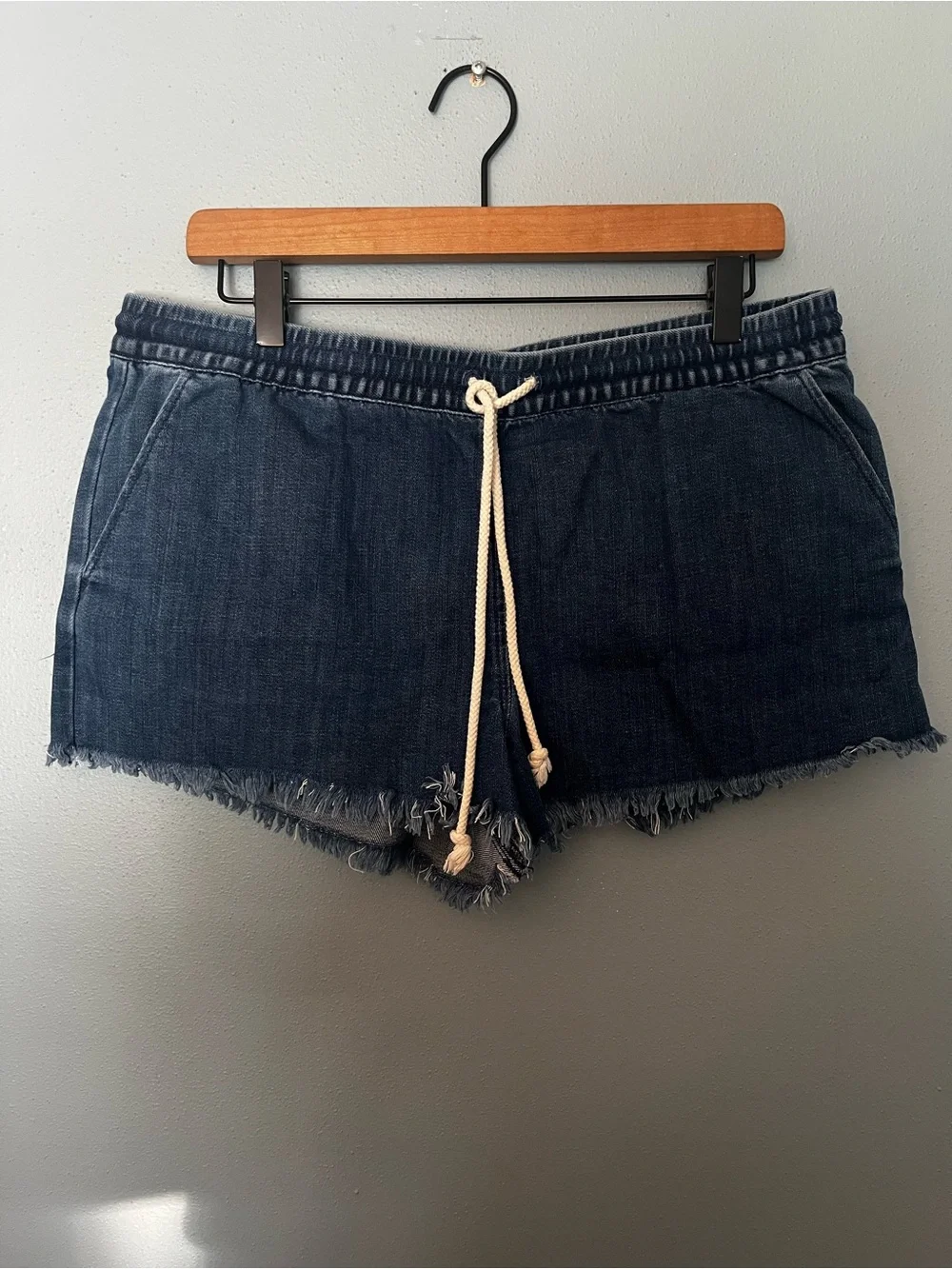Aerie Drawstring Denim Shorts